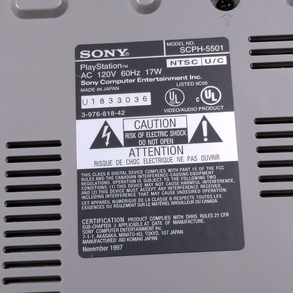 Sony PlayStation PS1 Console Bundle SCPH-5501 NTSC Gray VTG OEM Controller NYKO - Picture 13 of 13